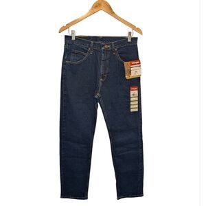 Wrangler Men's Regular Fit Dark Blue Denim Jeans Size 30